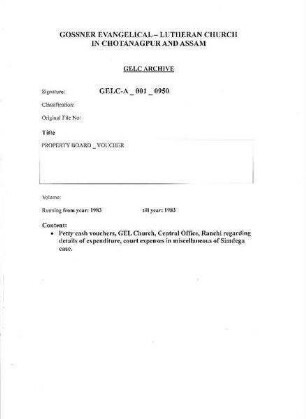 PROPERTY BOARD VOUCHER