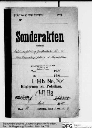 Die alten Regierungsgebäude in der Priesterstraße (Oberpräsidium, Polizeipräsidium) und deren Unterhaltung