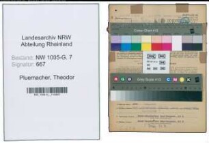 Entnazifizierung Theodor Pluemacher , geb. 25.05.1898 (Klempner)