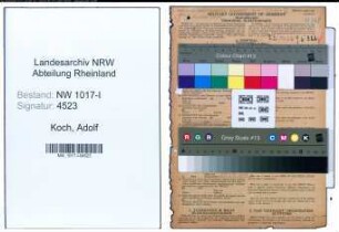 Entnazifizierung Adolf Koch , geb. 07.06.1902 (Vorarbeiter)