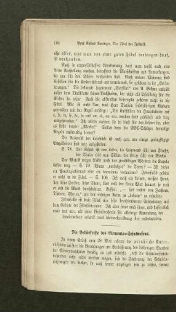 ¬Die¬ Bedürfnisse des Elementar-Schulwesens
