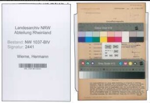 Entnazifizierung Hermann Werne , geb. 02.10.1898 (Verw.Beamter)