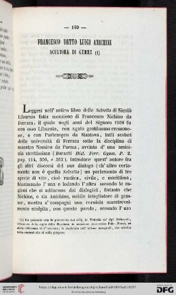 Francesco detto Luigi Anichini, scultore di gemme