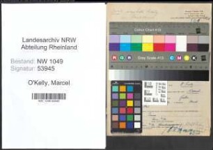 Entnazifizierung Marcel O'Kelly , geb. 29.10.1912 (Kaufmaennischer Angestellter)