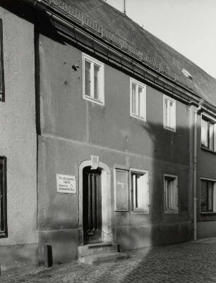 Mügeln, Wohnhaus : Mügeln (Kreis Oschatz), Wohnhaus, Schlossgasse 5, 1820, Straßenansicht