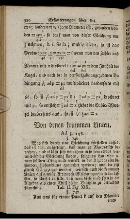 Von den krummen Linien. Weitere Aufgaben.