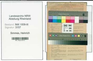 Entnazifizierung Heinrich Simmes , geb. 01.07.1910 (Landwirt)