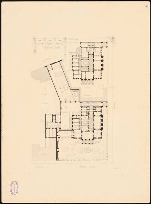 Palais Schmieder, Karlsruhe: Grundriss 1. u. 2. OG