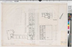Soest (Soest) Erweiterung des Staatlichen Archigymnasiums Anbau: Grundriß Erdgeschoß Turnhalle: Grundriß 1973 1 : 100 64 x 99 Zeichnung Staatshochbauamt Soest