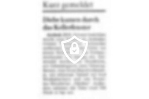 Diebe kamen durch das Kellerfenster