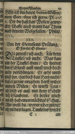XXII. Von der Gewissens-Prüfung