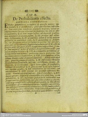 Cap. II. De Probabilitatis effectu