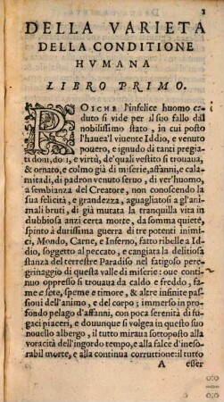 Delle Varietà della conditione humana lib. II.