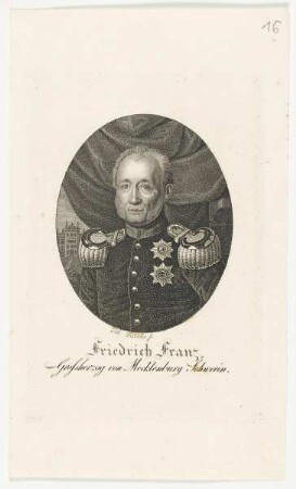 Bildnis des Friedrich Franz Grossherzog von Mecklenburg Schwerin