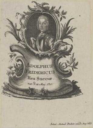 Bildnis des Adolph Friedrich, König von Schweden
