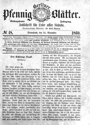 No. 48, Sonnabend, den 24. November