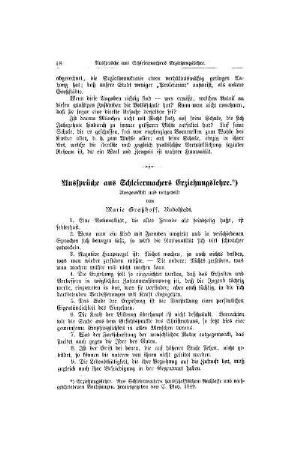 Aussprüche aus Schleiermachers Erziehungslehre