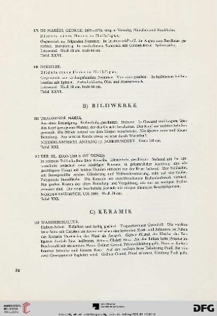 B) Bildwerke (Nr. 181-182)