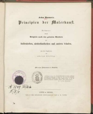 John Burnet's Principien der Malerkunst : Erläutert durch Beispiele nach den grössten Meistern der italienischen, niederländischen und andern Schulen