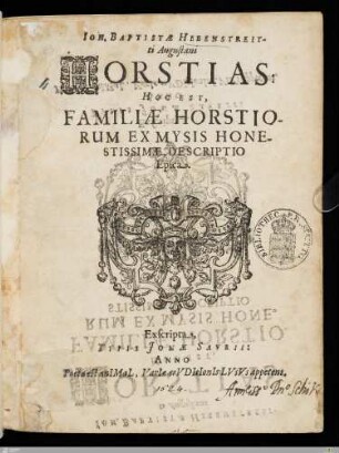 Ioh. Baptistae Hebenstreitti Augustani