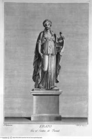 Il Museo Pio-Clementino, Tomo I-VII, Tomo I: Statue del Museo Pio-Clementino, Statue der Erato