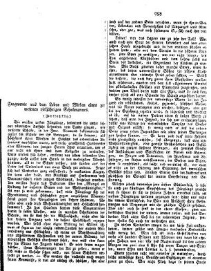 Fragmente aus dem Leben und Wirken eines gewesenen vieljährigen Schulmannes : (Fortsetzung.)