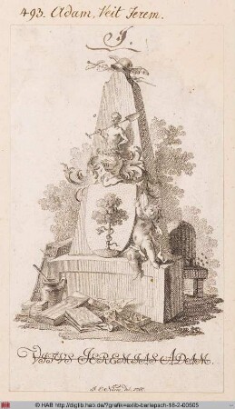 Exlibris des Veit Jeremias Adam