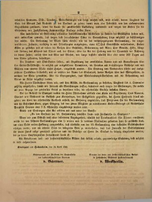 Versammlung der deutschen Land- und Forstwirthe zu Stuttgart im September 1842
