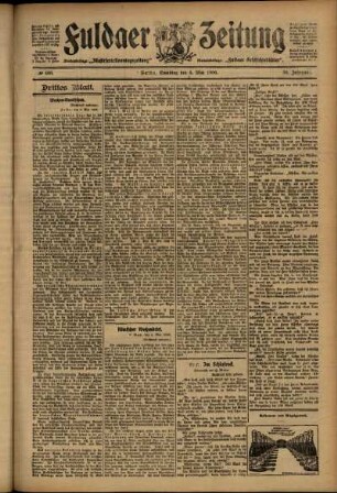 Dritte Ausgabe vom Samstag, den 05. Mai 1906.