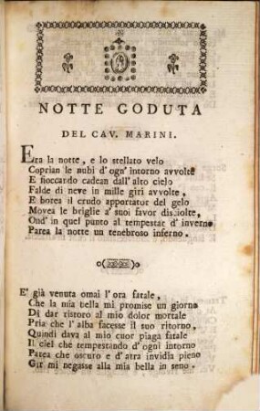 Notte goduta del Cav. Marini