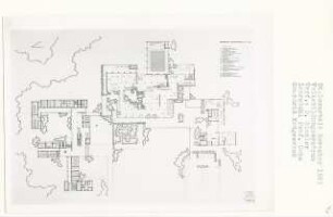Volksbildungszentrum, Berlin-Moabit (Diplomarbeit bei Karl Wilhelm Ochs): Grundriss Erdgeschoss 1:200