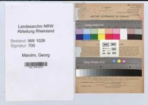 Entnazifizierung Georg Marohn , geb. 28.09.1899 (Rechtsanwalt)