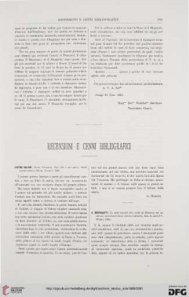 Recensioni e cenni bibliografici