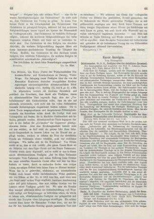44 [Rezension] Krieg, Cornelius, Enzyklopädie der theologischen Wissenschaften nebst Methodenlehre