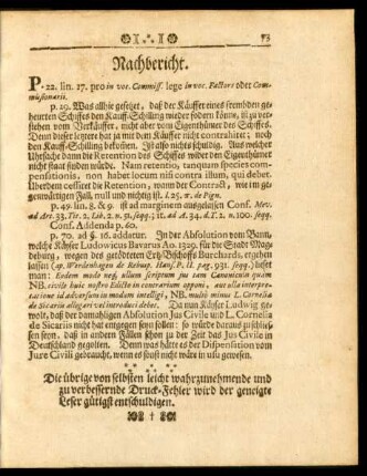 Nachbericht.