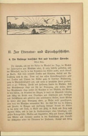 II. Zur Literatur- und Sprachgeschichte