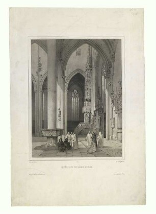 Münster. Inneres. Querhaus. Um 1850