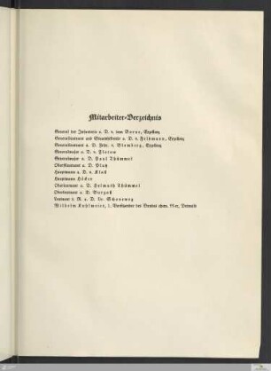 Mitarbeiter-Verzeichnis