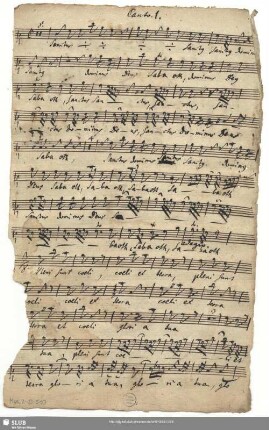 Stimmensatz [Schreiber: Opitz, J. S.; u.a.]