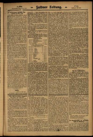 Zweite Ausgabe vom Samstag, den 19. Juli 1913.
