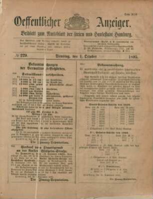 1. October-31. December 1895 = No. 229-304