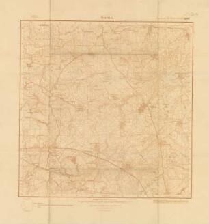 2029 (alte Nr.: 660) Kurau, Meßtischblatt (4cm - Karte)