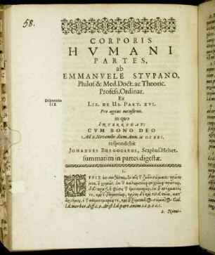 Corporis Humani Partes.