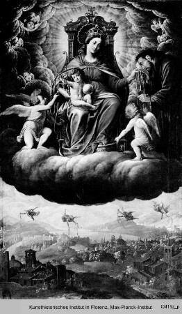 Madonne mit Kind und heiligem Franziskus