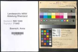 Entnazifizierung Anna Boensch , geb. 25.01.1900 (Postbeamtin)