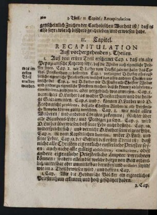 11. Capitel. Recapitulation Auß vorhergehenden 3. Theilen.
