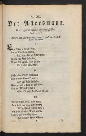 N. XL. Der Ackersmann