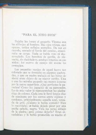 "Para el Niño Dios"