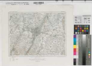 Deutsches Reich Karte des Deutschen Reiches Nr. 638 München 1894 1 : 100 000 28 x 37 Topographisches Bureau des Bayerischen Generalstabs Benkhausen