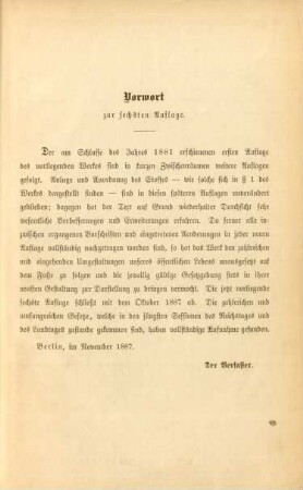 Vorwort zur sechsten Auflage